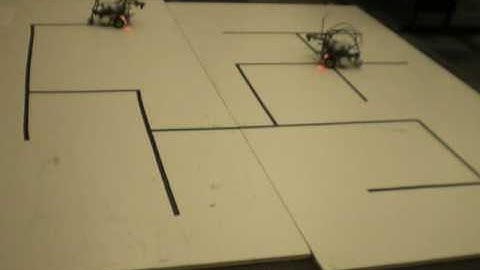 Lego Mindstorms NXT Tape Maze Demo - full maze mapping w/locks