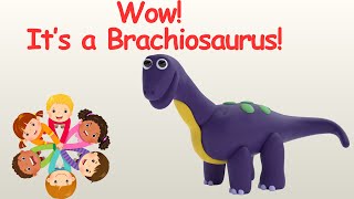 How to Sculpt a Brachiosaurus from Clay | Fun Dinosaur Craft for Kids