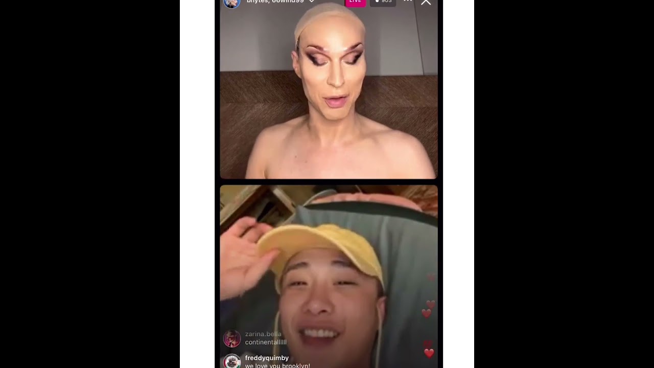 Nymphia Wind & Brooklyn Hytes IG Live