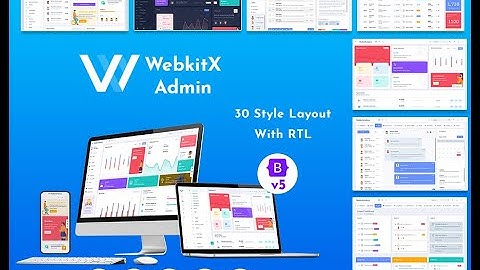 Beautiful RTL Dashboard Design of WebkitX Bootstrap Admin Template