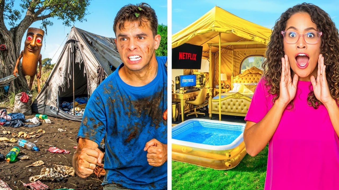 QUEM PROTEGER MELHOR O SEU CAMPING COM ITENS DA MANSÃO VENCE! - *Deu briga