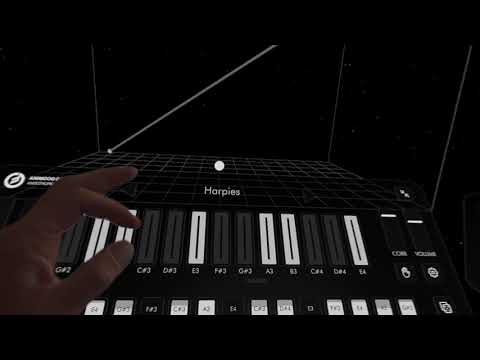 Animoog Galaxy on Vision Pro exploration session - Testing latency and responsiveness