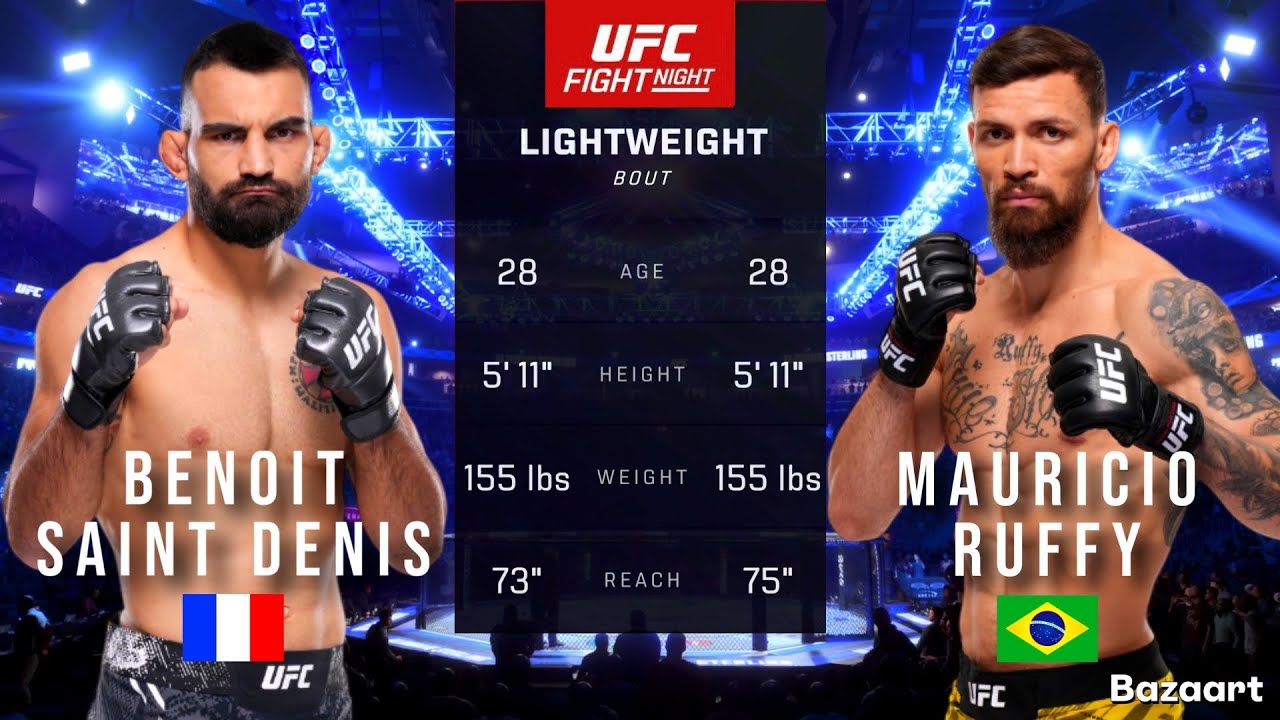 BENOIT SAINT-DENIS VS MAURICIO RUFFY FULL FIGHT UFC PARIS - YouTube