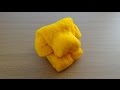 How to Make a Towel Dog　おしぼり犬の作り方