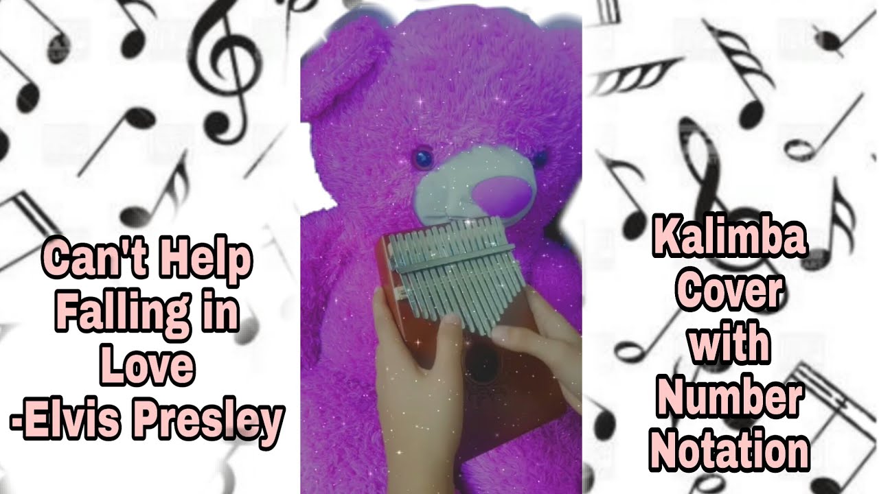 Elvis Presley- Can't Help Falling in Love | Kalimba Cover with Number ...