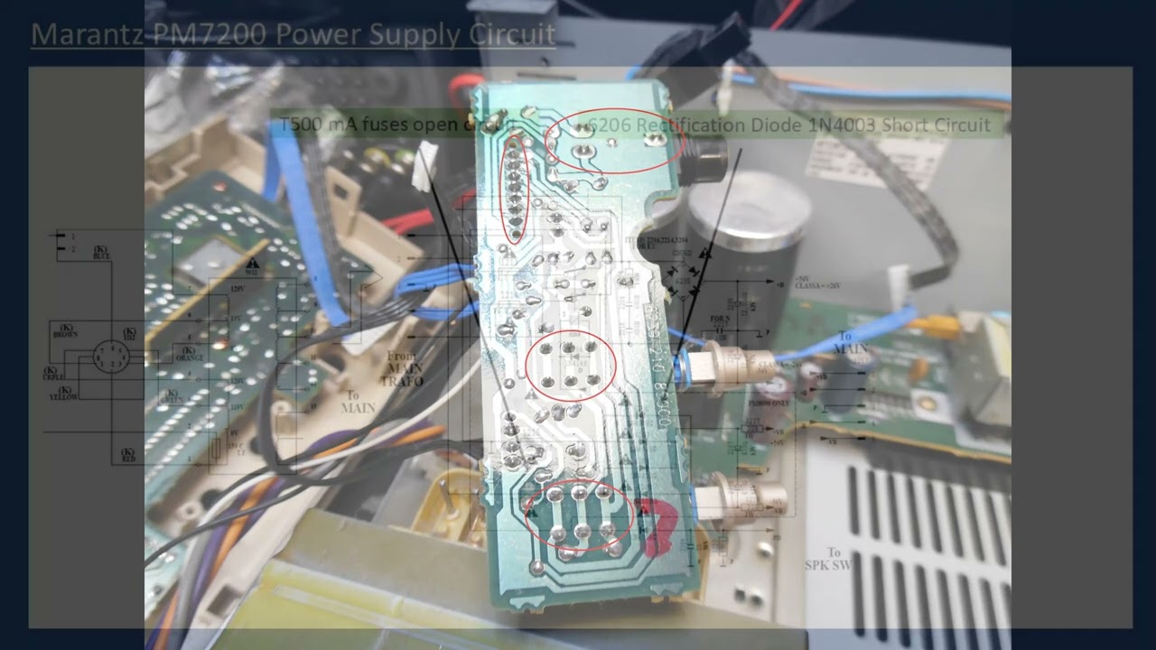 Marantz PM7200 Amplifier Repair (With Audio Tutorial)