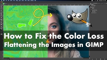 Fix Color Loss and Image Flattening Issues in GIMP • Flatten Image and Lose Color to Green in GIMP