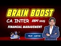 CA Inter | Financial Management | Brain Boost - Essential Topic Briefing | Prof Aarthi