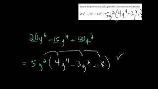 Factor Polynomials With A Common Factor Practice