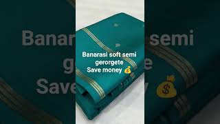 #save money💰#subscribe us always #best price👌in market semi #banarasigeorgette#saree 1699+ shipping🚢