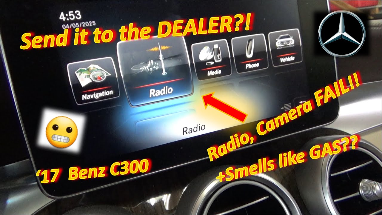 ОТПРАВИТЬ ЕГО ДИЛЕРУ?? ('17 Benz C300 Радио-камера НЕ РАБОТАЕТ... и Пахнет БЕНЗИНОМ??)