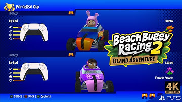 Split Screen Gaming on PS5 - Beach Buggy Racing 2 (4k Gameplay)