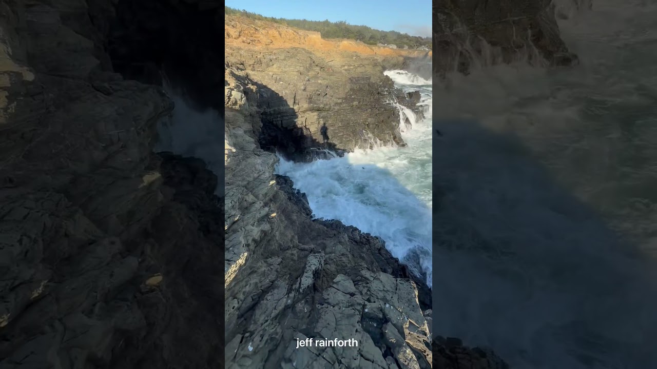 ОГРОМНЫЕ океанские волны в Северной Калифорнии на Sea Ranch