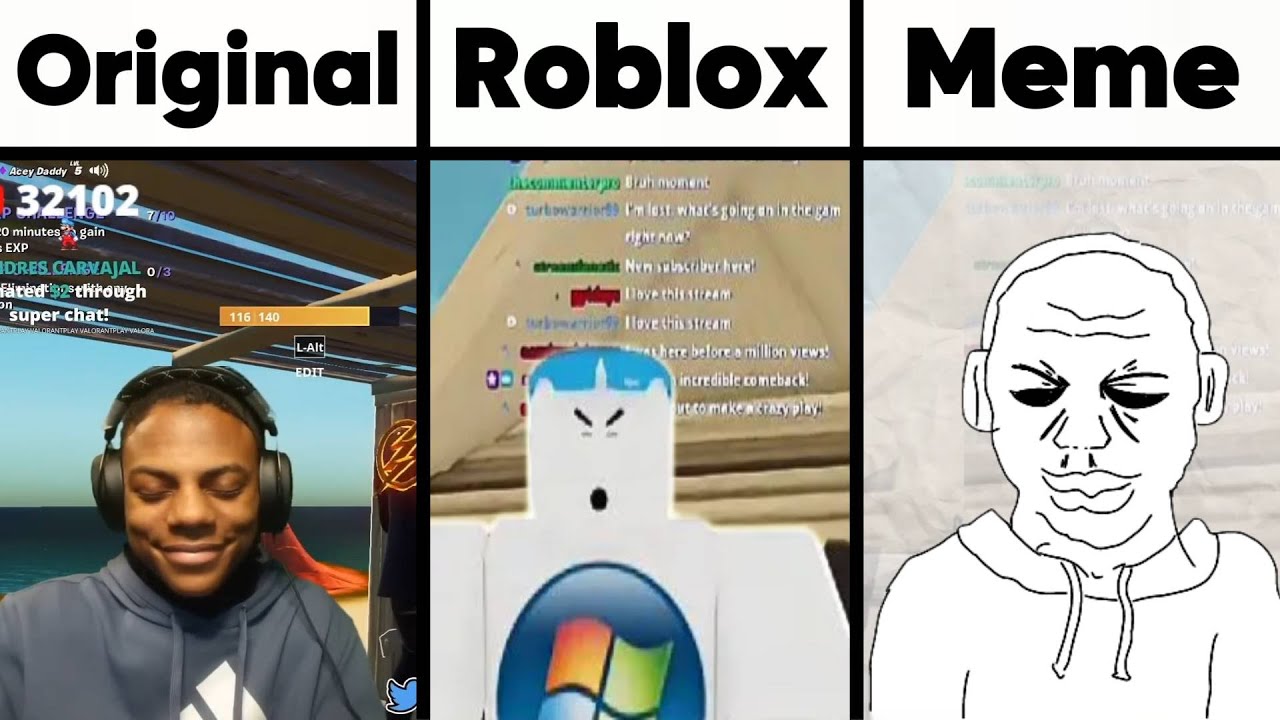 Скорость Моя мама вроде как бездомная: Оригинал vs Мем vs Roblox