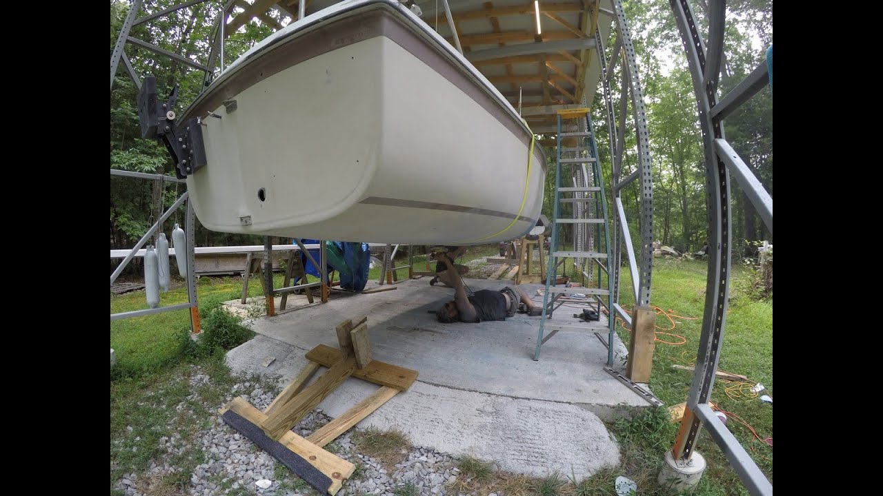 Refitting SV Drifter Ep 6 Sanding & Keel Removal A medium