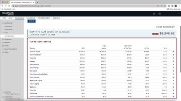 Cost Summary Pulse Report (GCP) - VMware Aria Cost powered by CloudHealth