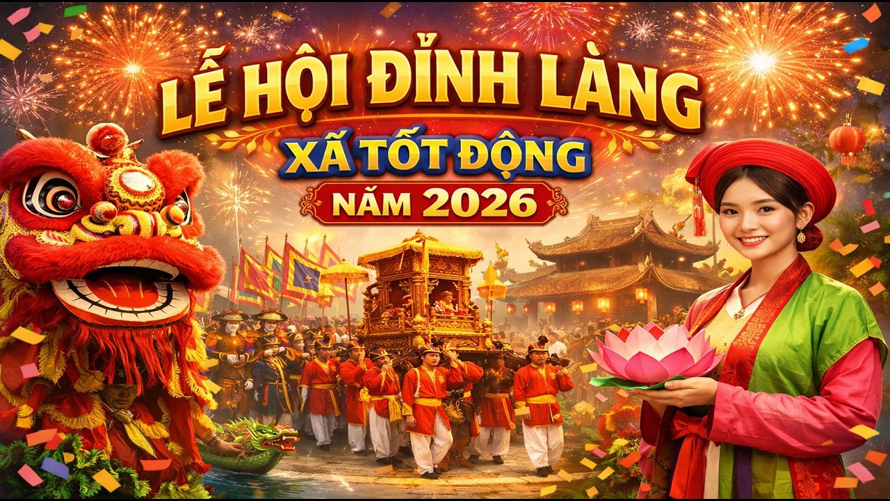 Lễ Hội Kiệu Quay Đình Làng Tốt Động 2026 |  Không Khí Cực Náo Nhiệt
