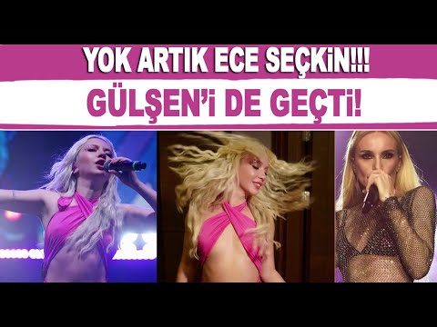 Ece Seçkin'den 'yok artık' dedirten sahne kıyafeti!!!