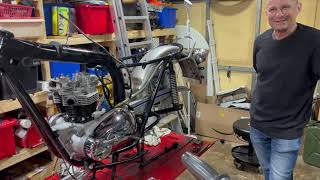 Triumph Silver Jubilee Bonneville (T140VJ) - Renovation - Part 10 - Front End Assembly/Paint Prep