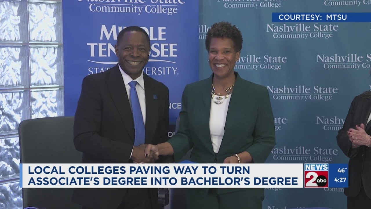 MTSU, Nashville State paving way to turn associate's degrees into bachelor's degrees