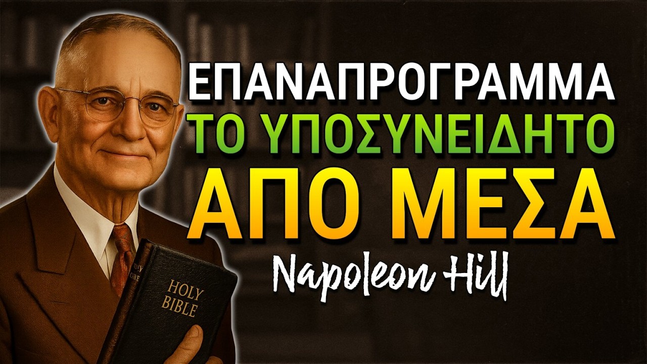 Η εσωτερική διαδικασία που επαναπρογραμματίζει το υποσυνείδητό σου. (Napoleon Hill)