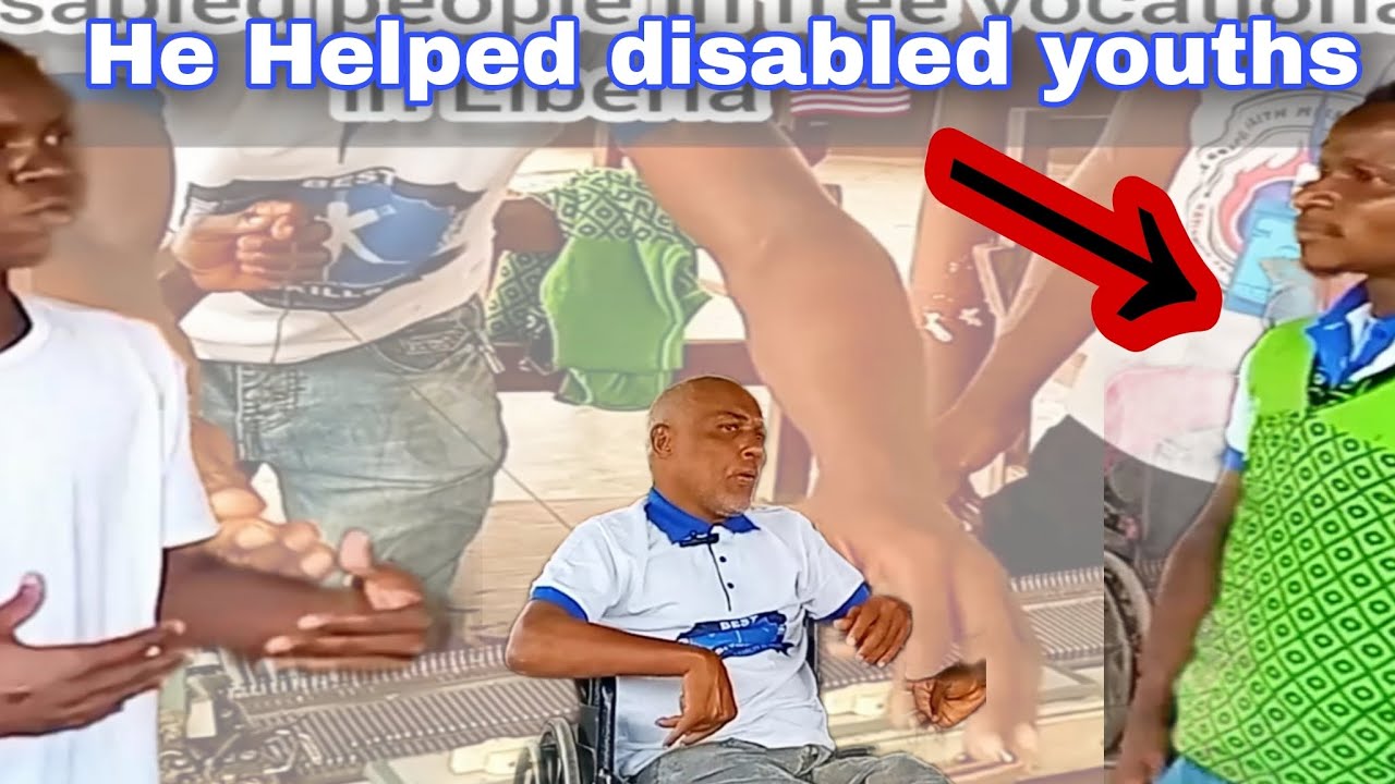 How He helping disabled youths free in vocational training in Liberia 🇱🇷