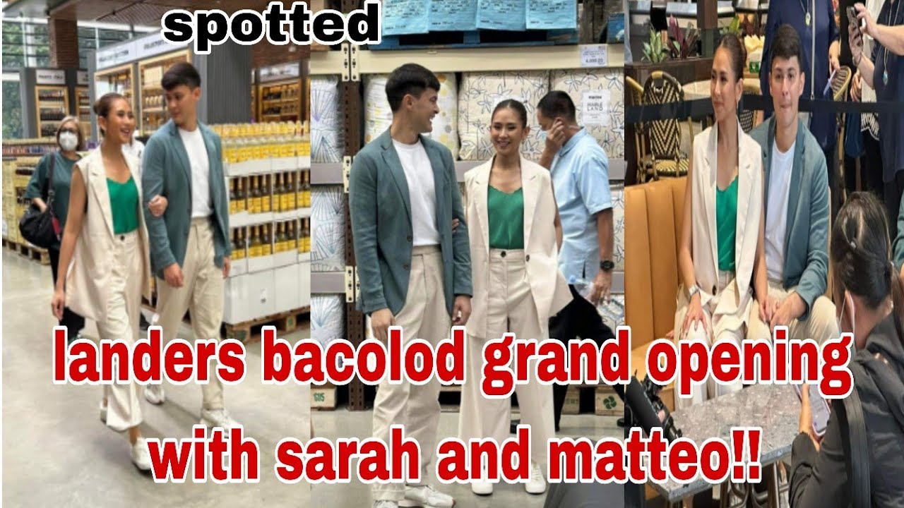 wow! spotted pala sa Grand Opening ng Landers sa Bacolod si Sarah Geronimo at Matteo Guidecilli