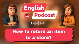 Return an Item in English: Easy Store Conversation for Beginners! | English Podcast #englishpodcast