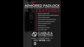 Sera 4 Armored Padlock: Take Control of Your Access Control - Available at Cable and Connections
