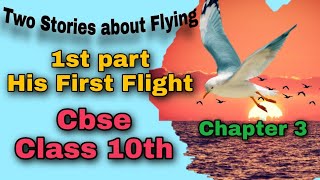 Two stories about flying / 3 chapter class 10 explain in hindi / Cbses 1st part his first flight