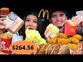 LET THE PERSON IN FRONT OF US DECIDE WHAT WE EAT | for a day| & $100 GIVEWAY