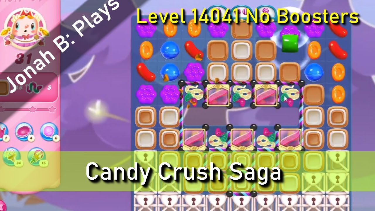 Candy Crush Saga Level 14041 No Boosters - YouTube