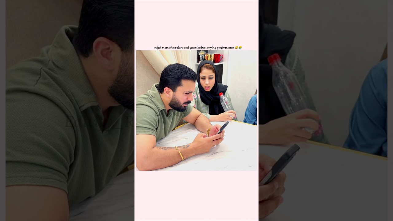 the best crying performance 😂😭|#rajabfamily @rajabbutt94 @ghazaljawad