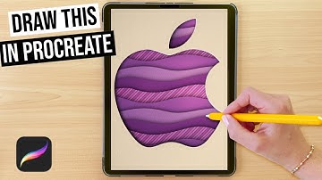 Easy iPad Drawing for Beginners! PAPER CUT OUT Effect in Procreate Tutorial