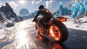 Epic Sci-Fi Bike Ride on an Alien Planet | 3-Hour 80s Guitar Fusion Journey