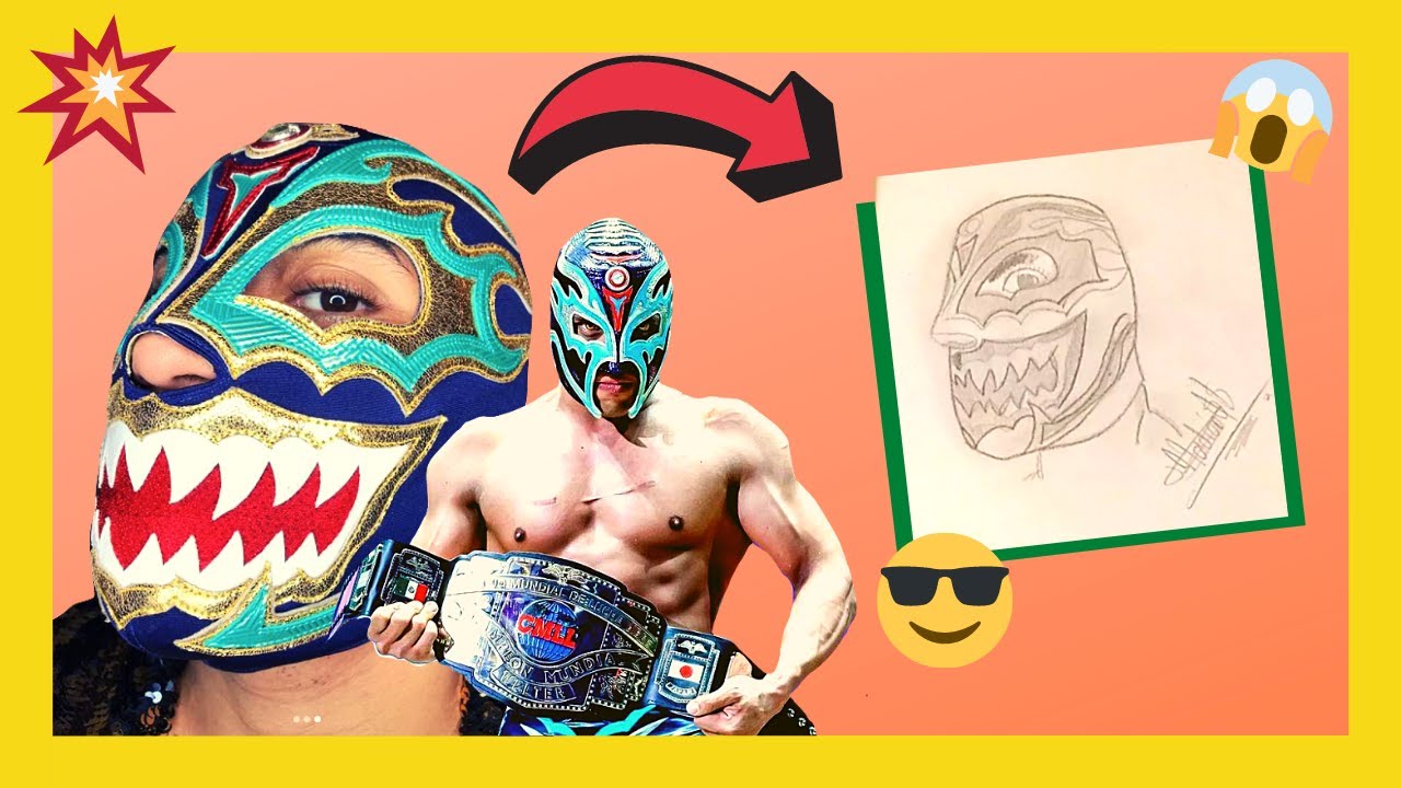 😱CÓMO DIBUJAR UNA MÁSCARA DE LUCHADOR ️TITAN CMLL (Episodio 3) YouTube