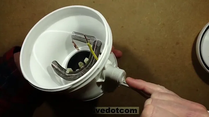 Inside a heated shower head.