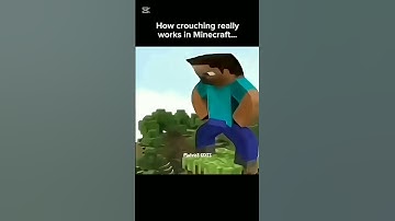 how crouching really works in Minecraft #shorts #minecraft
