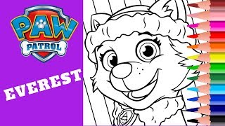 Coloring Paw Patrol Everest Paw Patrol Coloring Pages , Coloring Book , How To Color