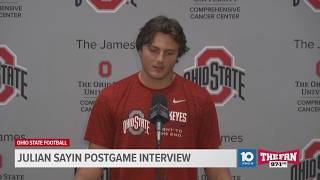 Julian Sayin postgame interview | Ohio State vs Illinois