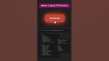 ✨ Neon Liquid Fill Button Hover Effect | CSS Animation Tutorial #shorts