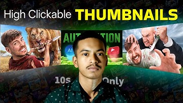 Make YouTube Thumbnails in 10 Seconds Using AI (Mr. Beast Style!)