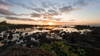 4k: Mauritius sunset time lapse at Pointe aux Biches