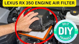 Player Profile How to Replace Engine Air Filter | Lexus RX 350 / 350L (2016–2022)