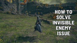 How to solve invisible enemy issue in Elden Ring