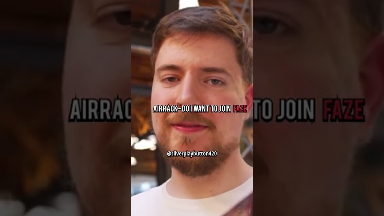 Mr Beast made Airrack join FAZE 😱🤯 #shorts #mrbeast #youtube #airrack