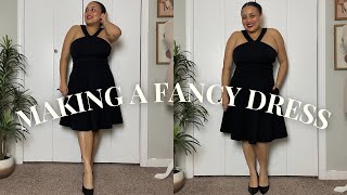 Making a fancy dress (w/ Simplicity 8594) | DIY cocktail dress | Sewing vlog