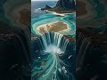 Waterfall under ocean? Read more 👇🏻#mauritius #mindblowing #waterfall #illusion #oceanmystery
