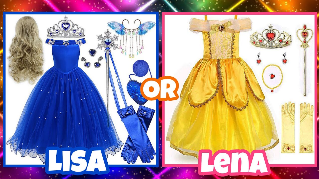 lisa or lena 😍 💕| Princess Accessories 👗|Ep 325 