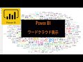 Power BIでワードクラウドを表現する